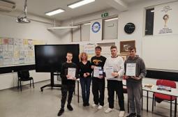 Foto 9: laureaci konkursu z Zespołu Szkól Techniczno-Informatycznych