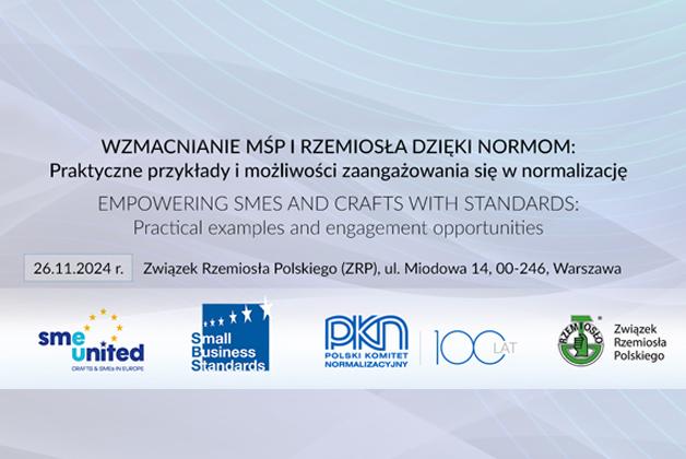 Wzmacnianie MŚP i rzemiosła dzięki normom – konferencja hybrydowa