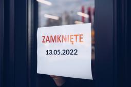 Informacja o pracy sklepu i czytelni norm w Warszawie